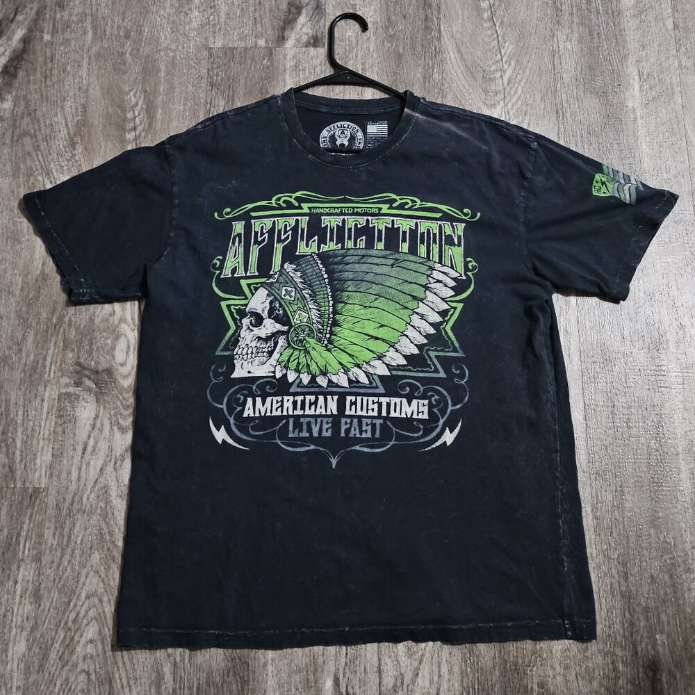 AFFLICTION AMERICAN CUSTOMS T-SHIRT